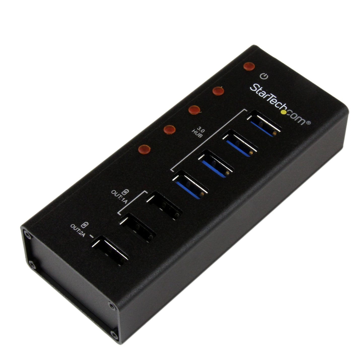 STARTECH CONSIG HUB CONCENTRADOR USB 3.0 DE 4 PERP PUERTOS Y 3 DE CARGA 1A Y 2A