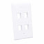 TAPA DE PARED FACEPLATE PLACA PANL 4 PUERTOS BLANCO