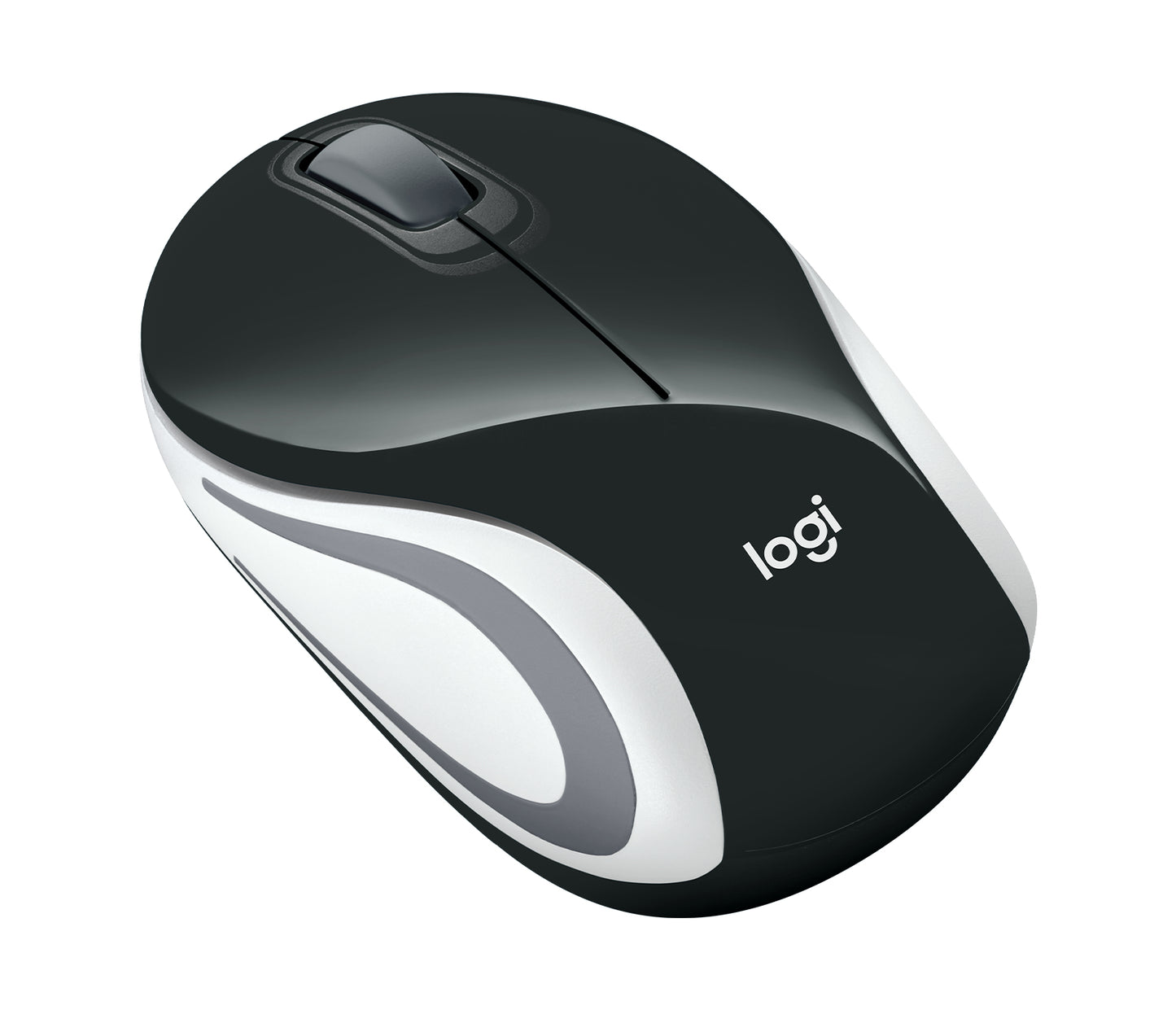 Mini mouse óptico M187 Logitech, Inalámbrico, USB, 1000DPI, Negro