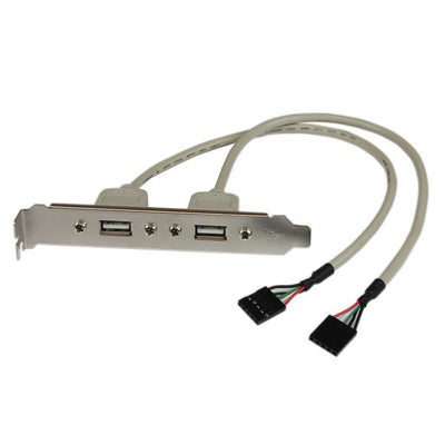 Adaptador de Placa StarTech.com USBPLATE, USB A Hembra de 2 Puertos