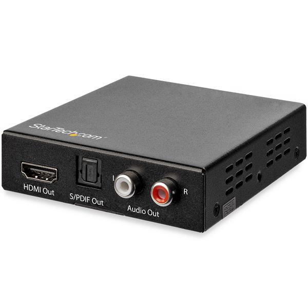 StarTech Divisor de Audio y Video HDMI Compatible con 4K 60Hz, con Audio Óptico Toslink y RCA