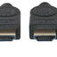Cable con Certificación Premium Manhattan 354837, HDMI 2.0 Macho - HDMI 2.0 Macho, 4K, 60Hz, 1 Metro, Negro