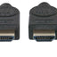 Cable Certificado Premium Manhattan 355353, HDMI 2.0 Macho - HDMI 2.0 Macho, 4K, 60Hz, 3 Metros, Negro