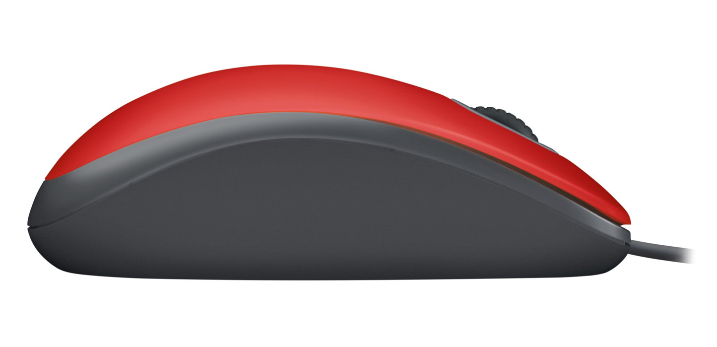 Mouse óptico M110 Silent Logitech, Alámbrico, USB, 1000DPI, Rojo