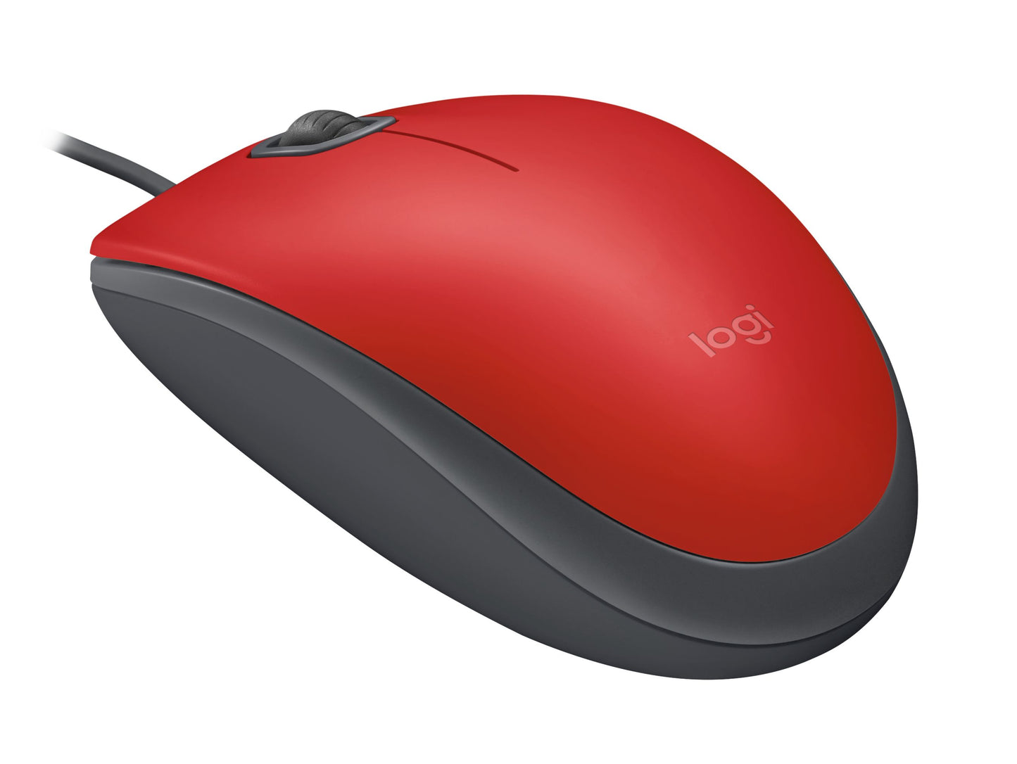 Mouse óptico M110 Silent Logitech, Alámbrico, USB, 1000DPI, Rojo