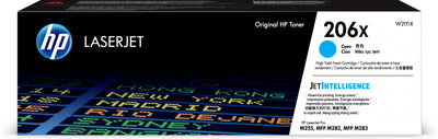 W2111X Tóner HP 206X Cian Original, 2450 Páginas