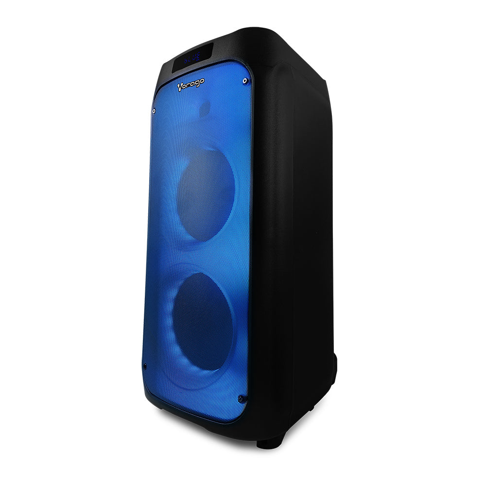 VORAGO BAFLE VORAGO KSP-550 2X8IN RGB SPKR BT RECARGABLE 1 MICROFONO INALAMBR