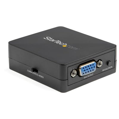 STARTECH CONSIG ADAPTADOR CONVERSOR DE VIDEO ADAP COMPUESTO / S-VIDEO A VGA - 1080P