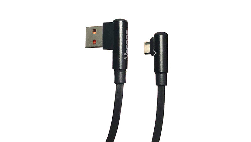 VORAGO CABLE VORAGO CAB-307 USB A TIPOCABL C 2.4A 90 GRADOS NEGRO