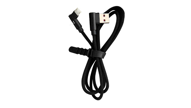 VORAGO CABLE VORAGO CAB-305 USB A MICRCABL USB 2.4A 90 GRADOS NEGRO