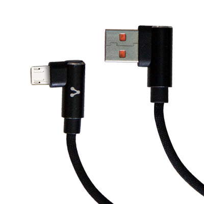 VORAGO CABLE VORAGO CAB-305 USB A MICRCABL USB 2.4A 90 GRADOS NEGRO