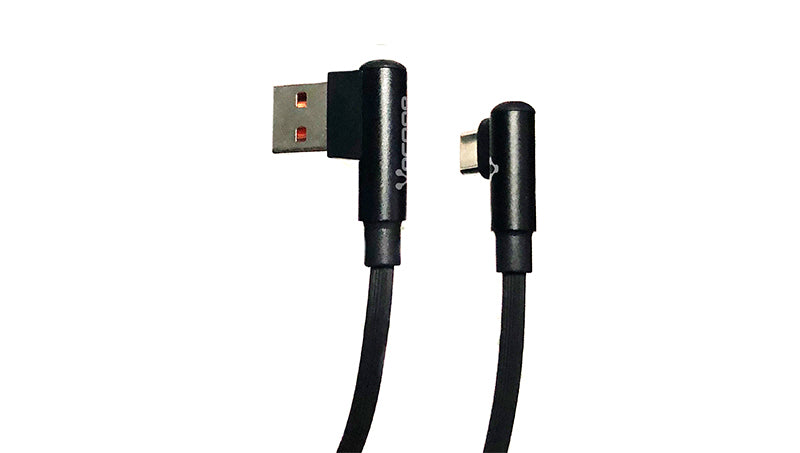 VORAGO CABLE VORAGO CAB-305 USB A MICRCABL USB 2.4A 90 GRADOS NEGRO