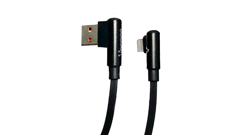 VORAGO CABLE VORAGO CAB-306 USB A CABL LIGHTNING 2.4A 90 GRADOS NEGRO