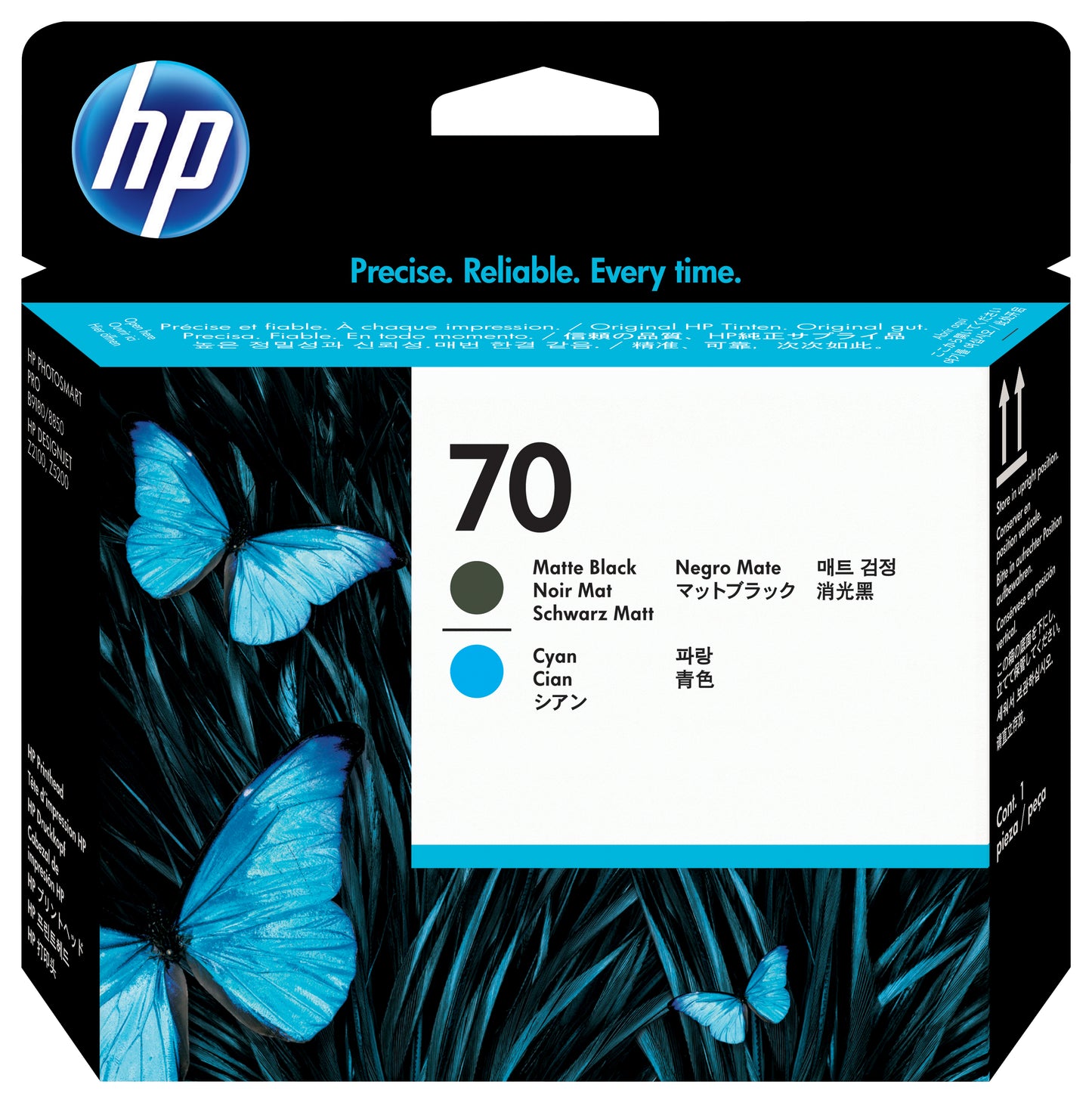 C9404A Cabezal HP 70 Negro Mate/Cian