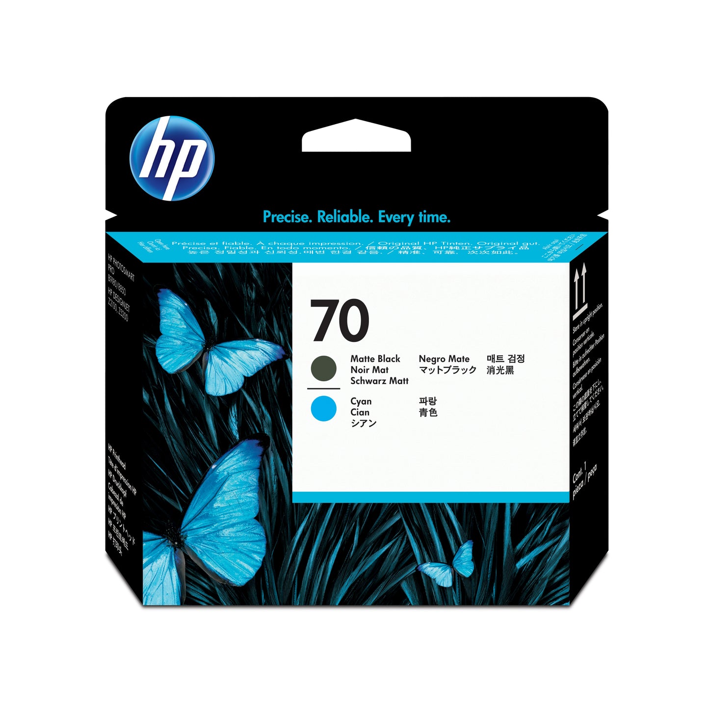 C9404A Cabezal HP 70 Negro Mate/Cian