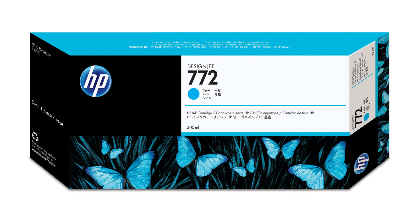 HP INC. HP 772 CYAN 300ML INK TINTA AMPLIO FORMATO CN636A