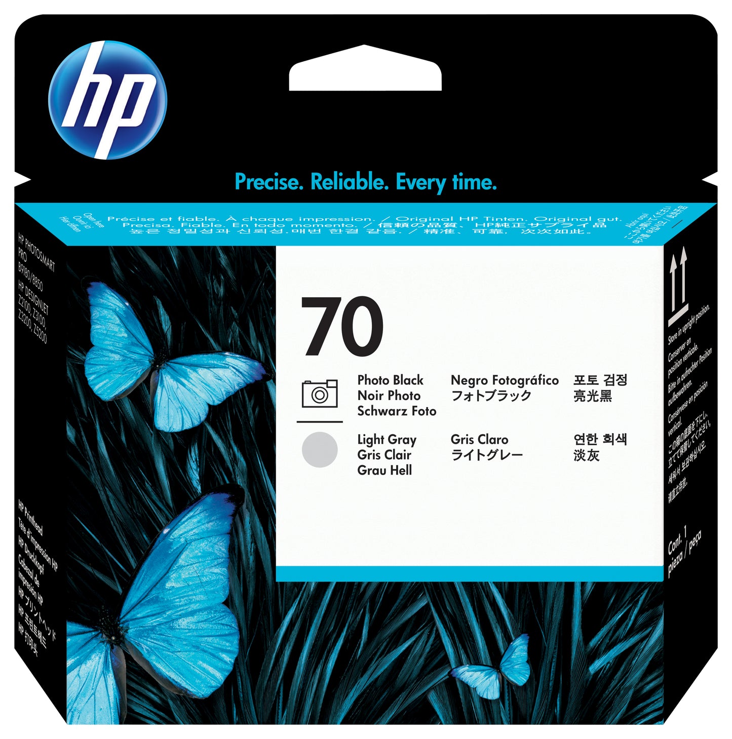 C9407A Cabezal HP 70 Original Negro y gris claro