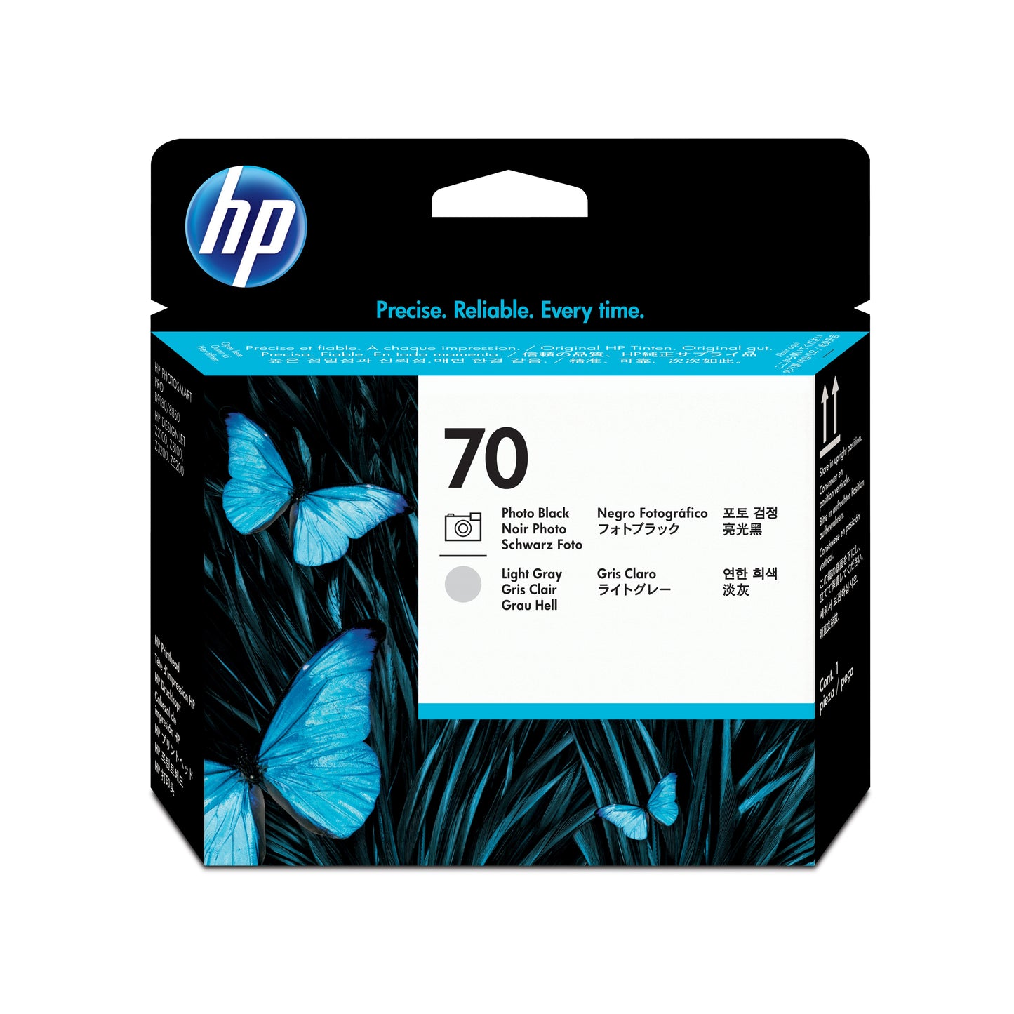 C9407A Cabezal HP 70 Original Negro y gris claro