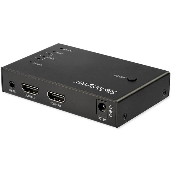 STARTECH CONSIG SWITCH HDMI DE 4 PUERTOS - 3X CABL HDMI Y 1X DISPLAYPORT - 4K 60HZ