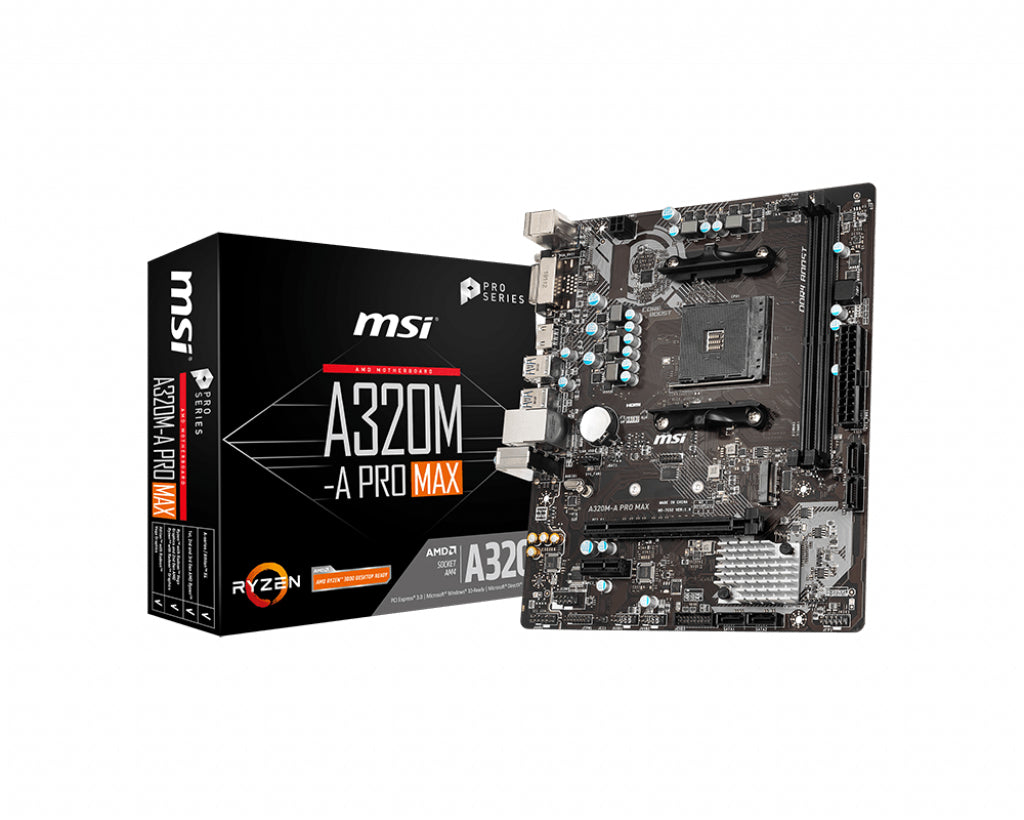 A320M-A PRO Tarjeta Madre MSI Micro ATX A320M-A PRO, S-AM4, AMD A320, HDMI, 32GB DDR4 para AMD