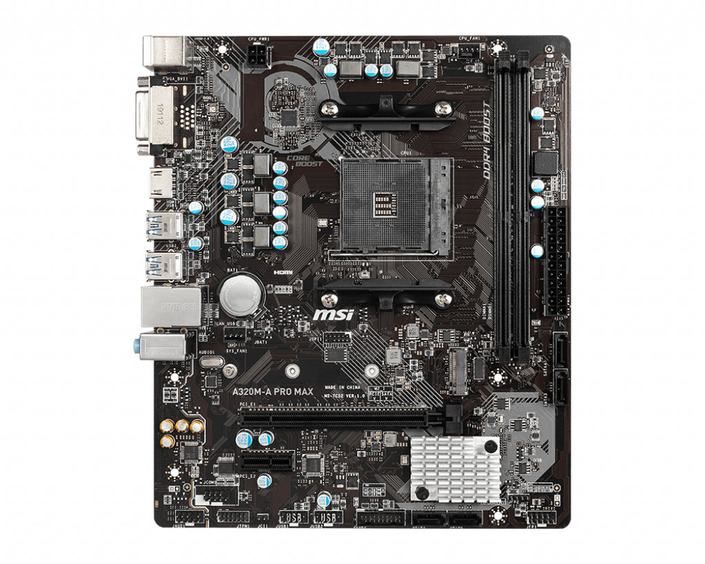 A320M-A PRO Tarjeta Madre MSI Micro ATX A320M-A PRO, S-AM4, AMD A320, HDMI, 32GB DDR4 para AMD