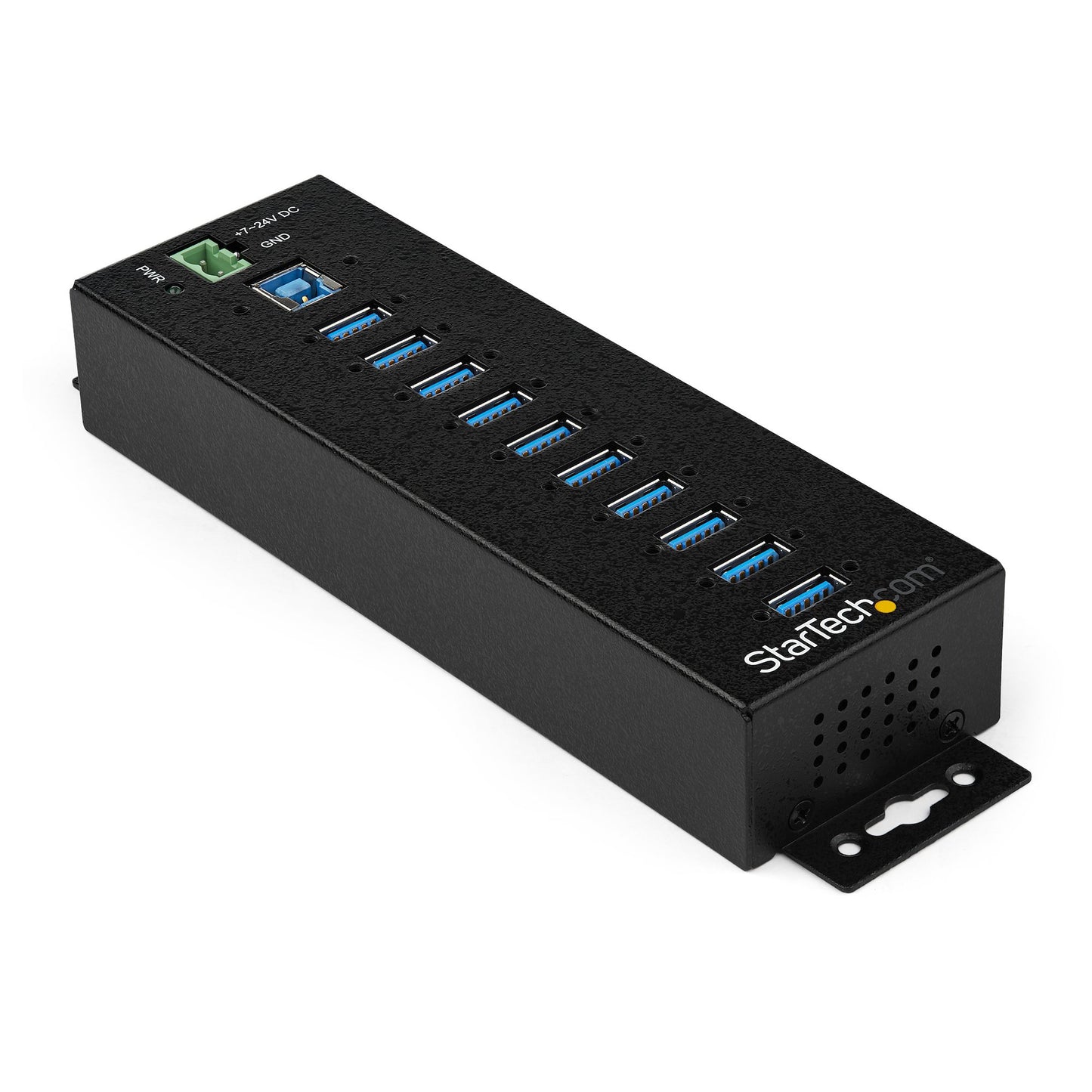 STARTECH CONSIG HUB INDUSTRIAL USB 3.0 DE 10 PERP PUERTOS - CON ADAPTADOR DE PODER