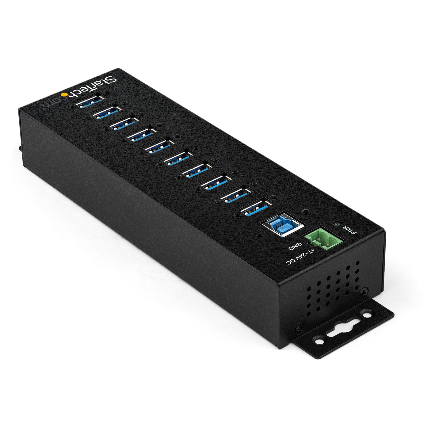 STARTECH CONSIG HUB INDUSTRIAL USB 3.0 DE 10 PERP PUERTOS - CON ADAPTADOR DE PODER