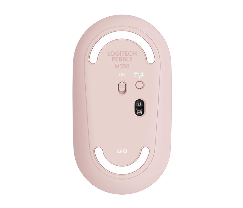 Mouse óptico Pebble M350 Logitech, Inalámbrico, Bluetooth, 1000DPI, Rosa