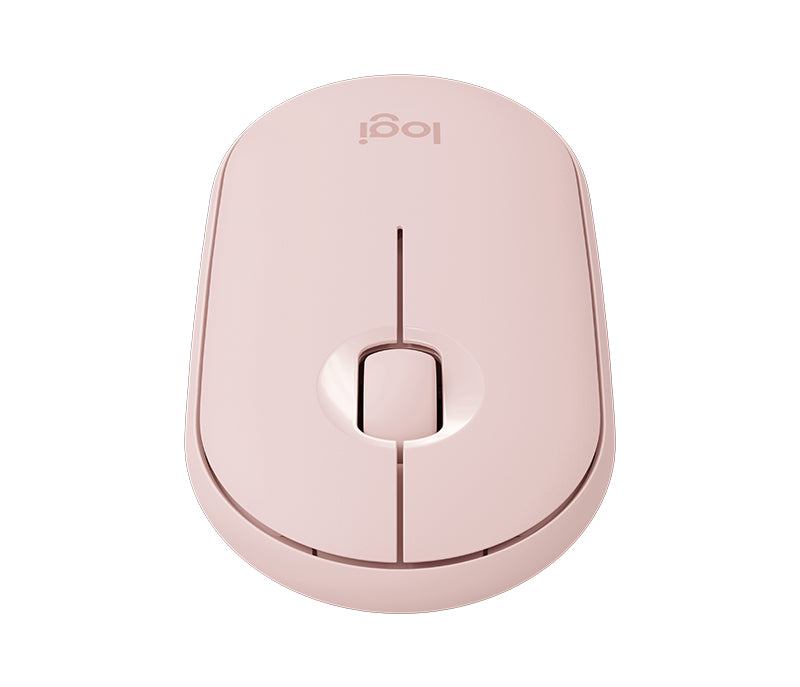 Mouse óptico Pebble M350 Logitech, Inalámbrico, Bluetooth, 1000DPI, Rosa