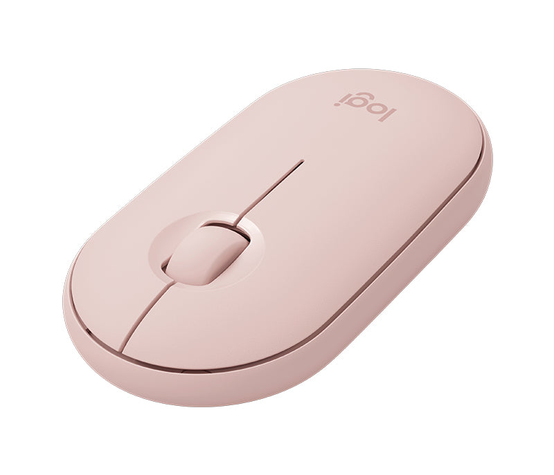 Mouse óptico Pebble M350 Logitech, Inalámbrico, Bluetooth, 1000DPI, Rosa