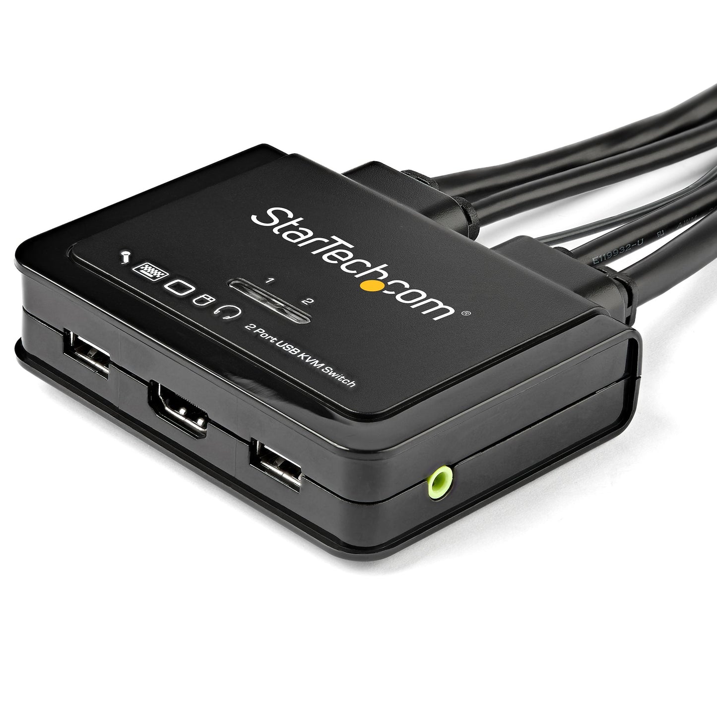 STARTECH CONSIG SWITCH CONMUTADOR KVM DE 2 PERP PUERTOS HDMI CON CABLES - USB 4K60