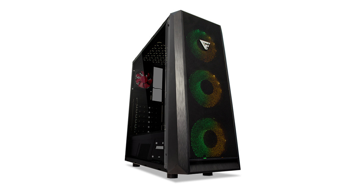 VORAGO ACCS GABINETE GAME FACTOR CSG502 ATXDESK MALLA USB 3.0 3 VENT 120MM ARGB