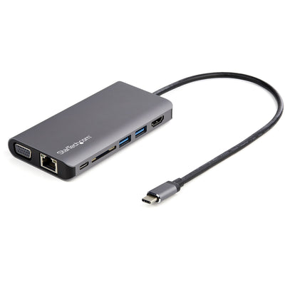 STARTECH CONSIG ADAPTADOR USB-C MULTIPUERTOS DOCK HDMI/VGA - 100W PD - LECTOR DE SD