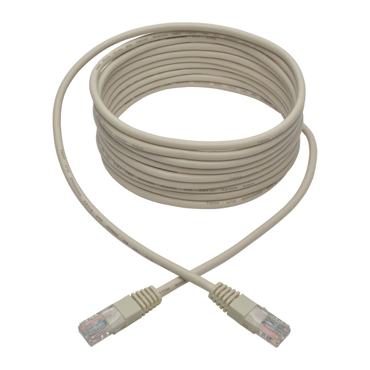 Cable Patch Moldeado Tripp Lite N002-014-WH, Cat5e UTP RJ-45 Macho - RJ-45 Macho, 4.27 Metros, Blanco