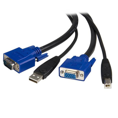 STARTECH CONSIG CABLE KVM UNIVERSAL 2 EN 1 CABL PS/2 HD-15 VGA DE 3M .