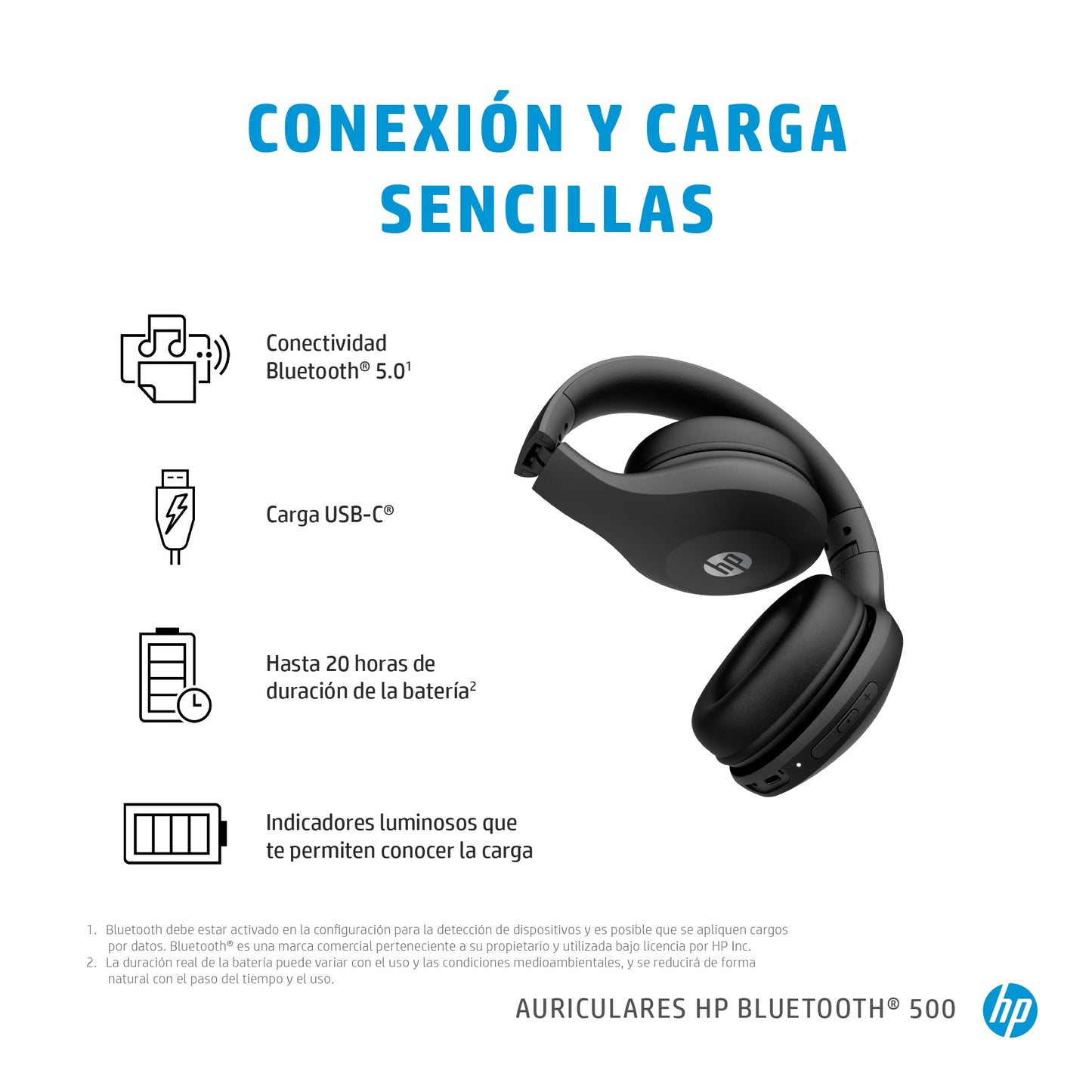 HP INC. HP BLUETOOTH HEADSET 500 ACCS .