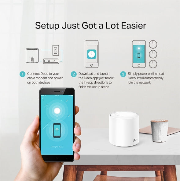 TP-LINK AX1800 WHOLE HOME MESH WI-FI WRLS 6 SYSTEM