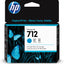 3ED67A Cartucho HP 712 Cian Original, 29ml