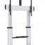 Soporte de TV tipo carro con altura ajustable, de 60" a 100" color Plateado y negro