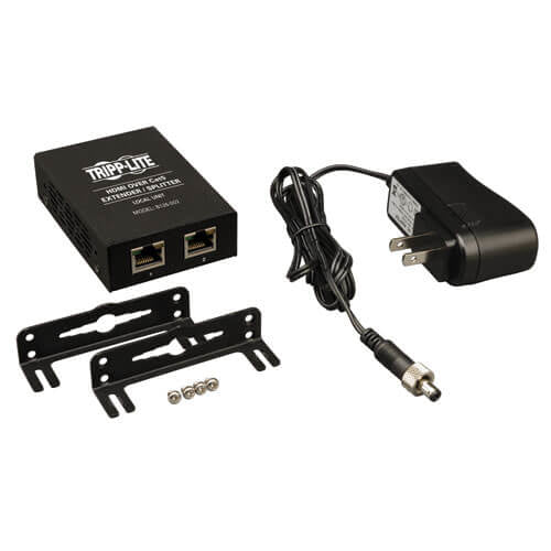 TRIPPLITE CONSIG. DIVISIOR EXTENSOR HDMI C/ 2 PERP PUERTOS SOBRE CAT5/CAT6 1080P 46M