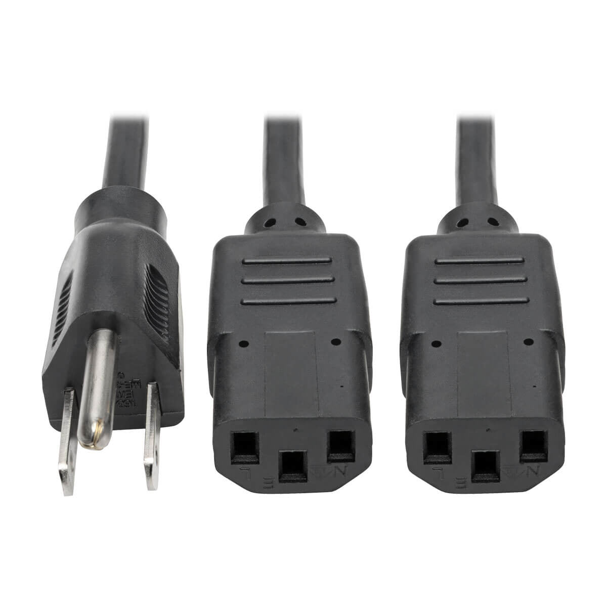 Cable de Poder Divisor en ''Y'' Tripp Lite P006-006-2, NEMA 5-15P Macho - C13 Coupler Hembra, 1.83 Metros, Negro