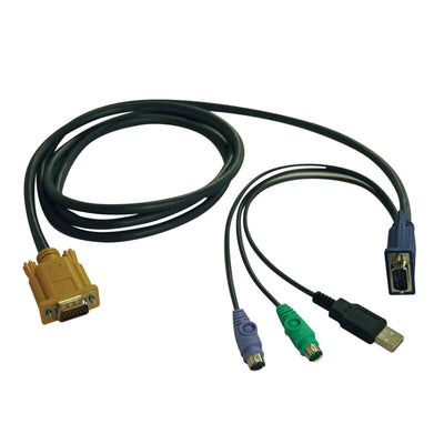 Cable Combinado para Multiplexores KVM Tripp Lite P778-010, USB/PS2, 3 Metros