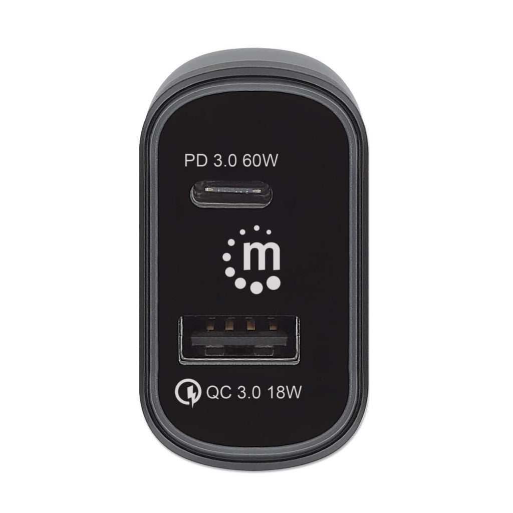 INTRACOM CARGADOR DE AUTO 2 PUERTOS PWR POWER DELIVERY USB-C USB-A 78WTOTA