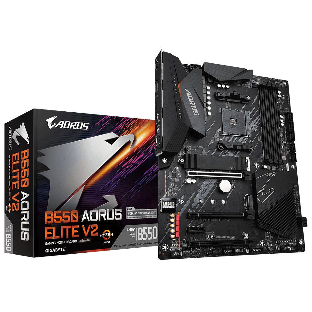 GIGABYTE (ARROBA) TARJETA MADRE GIGABYTE B550 CPNT AORUS ELITE V2 AMD AM4 ATX DP/HDMI