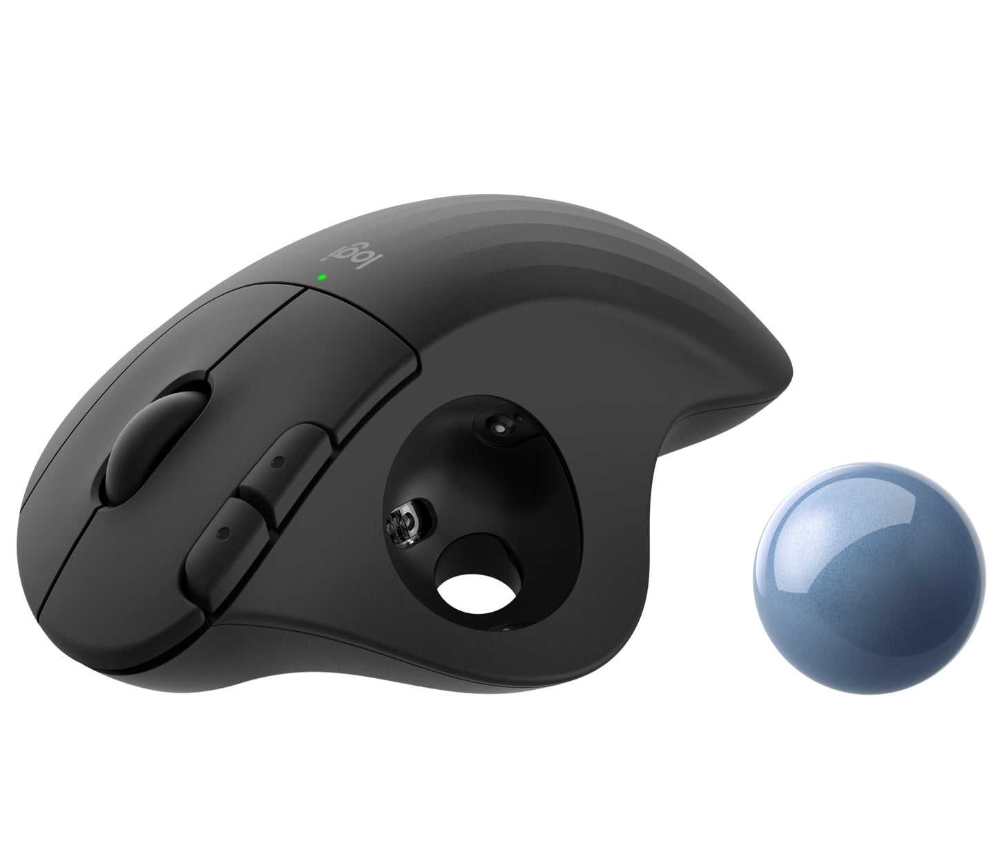 Mouse Ergo M575 Trackball Logitech, Inalámbrico, Ergonómico, Bluetooth/USB, 2000DPI, Negro