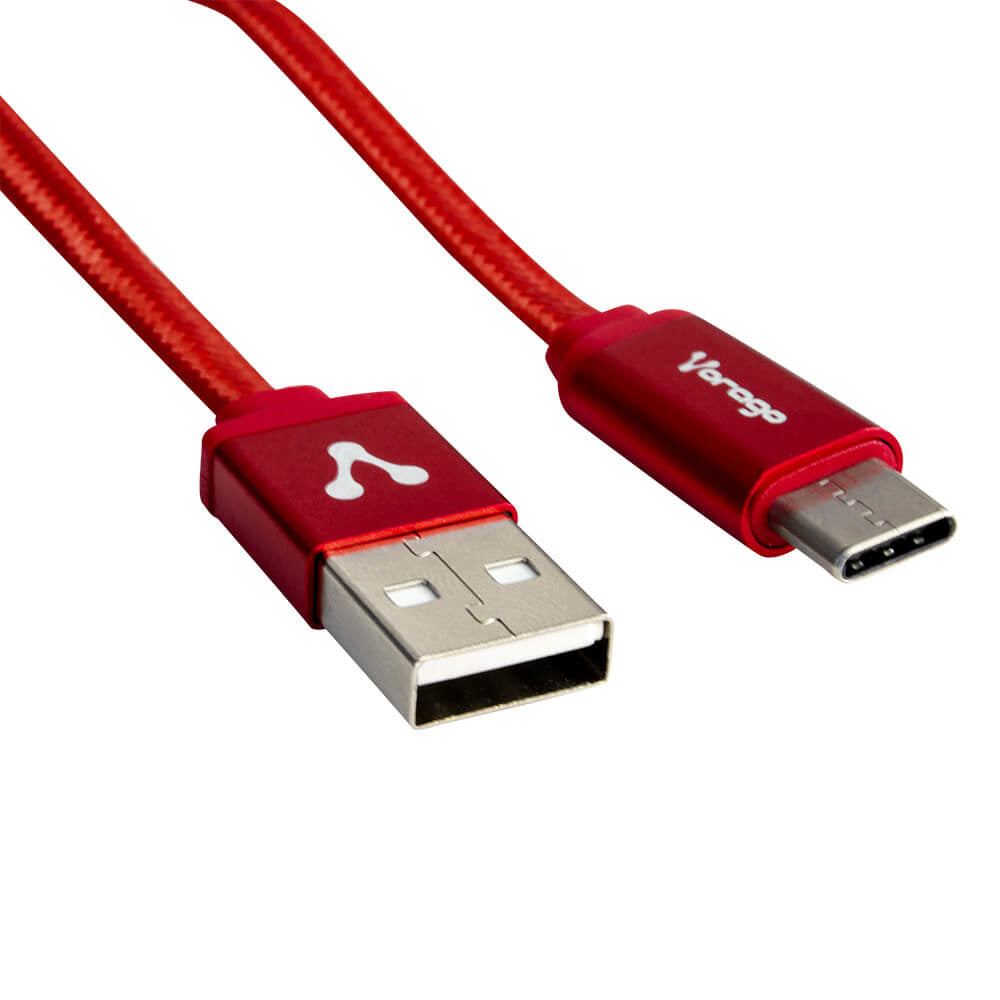 VORAGO CABLE VORAGO CAB-123 USB-TIPO CCABL 1 METRO CARGA RAPIDA ROJO