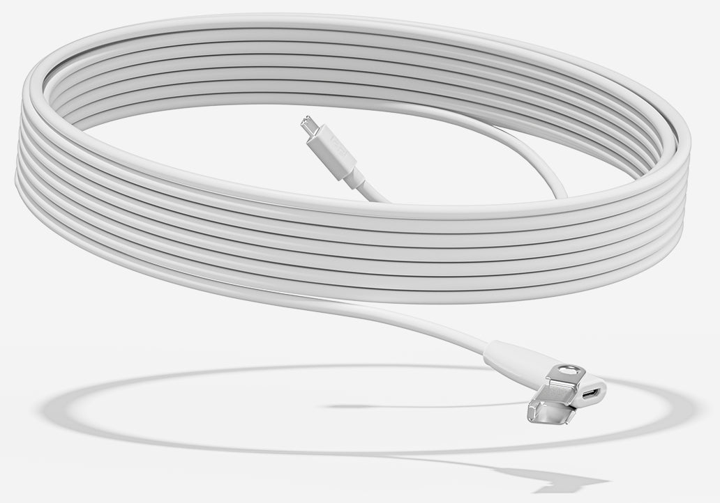 Cable de extensión para Mic Pod Logitec de 10 metros color Blanco