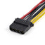 Cable StarTech.com DSATPMOLP4 SATA Macho - Molex (4 puntas) - Hembra, 0.15m, Negro / Rojo / Amarillo
