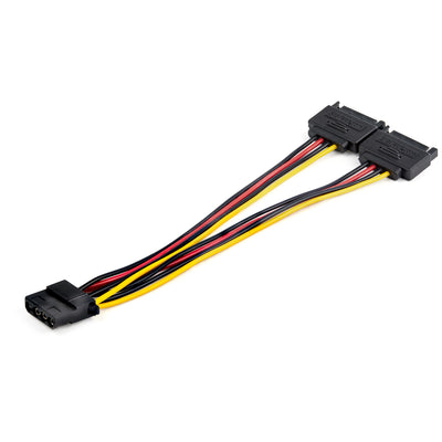 Cable StarTech.com DSATPMOLP4 SATA Macho - Molex (4 puntas) - Hembra, 0.15m, Negro / Rojo / Amarillo