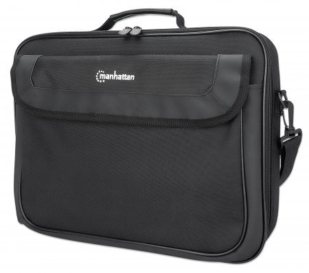 Maletín Cambridge para laptops hasta de 15.6" Manhattan, Con bolsillos, Correa, Asa, Negro